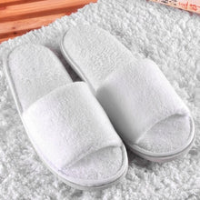 Load image into Gallery viewer, High Quality New Simple Unisex Slippers Hotel Travel Spa Portable Slippers Disposable Home Guest Indoor Cotton Fabric Slipper