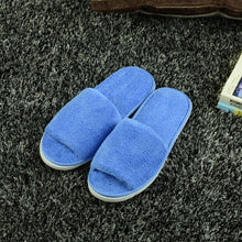 Load image into Gallery viewer, High Quality New Simple Unisex Slippers Hotel Travel Spa Portable Slippers Disposable Home Guest Indoor Cotton Fabric Slipper